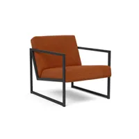 innovation living fauteuil avec accoudoirs vikko - corduroy burnt orange