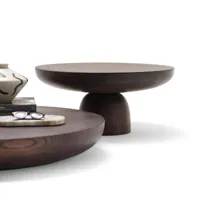 table basse ronde en bois olo wood & colors par antonio facco pour mogg