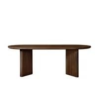 table de salle à manger basalto en bois de frêne par cono studio pour dale italia