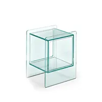 table de chevet en verre magique cubo par studio klass pour fiam
