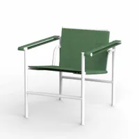fauteuil d'extérieur - "1, fauteuil à dossier basculant", conçu par charlotte perriand, le corbusier, pierre jeanneret pour cassina