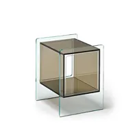 table de chevet en verre magique cubo par studio klass pour fiam