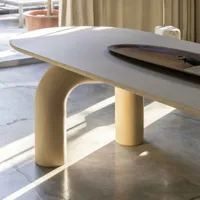 table de salle à manger ovale en bois elephante par marcantonio pour mogg