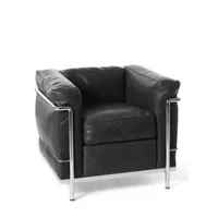 2, fauteuil grand confort, petit modèle designed by le corbusier, pierre jeanneret, charlotte perriand pour cassina