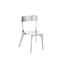 chaise eura en aluminium poli de denis santachiara pour cyrcus design