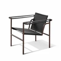 fauteuil d'extérieur - "1, fauteuil à dossier basculant", conçu par charlotte perriand, le corbusier, pierre jeanneret pour cassina
