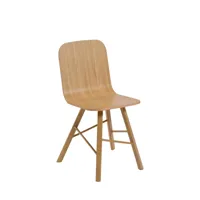 chaise de salle à manger en bois tria simple par colé italia