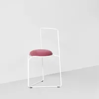 chaise tapissée en acier flow chair par enrico girotti pour lapiega wd