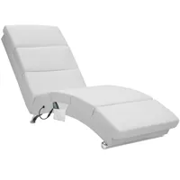 fauteuil de relaxation blanc london massage chauffage 8 modes