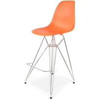 chaise de bar dsr - orange