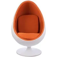 fauteuil egg ovale - orange
