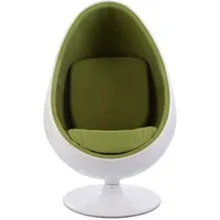 fauteuil egg ovale - vert