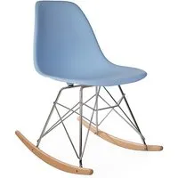 eames rocking chair rsr - bleu clair