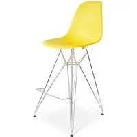 chaise de bar dsr - jaune