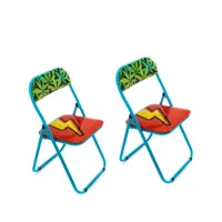 seletti chaise matelassée sedie - bleu
