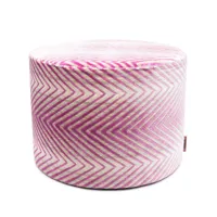missoni home tabouret ziggy à design cylindrique - rose