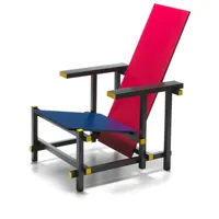 cassina chaise red and blue - rouge