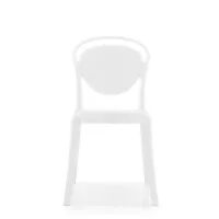 chaise design calligaris la parisienne polycarbonate blanche opaque