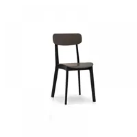 chaise design calligaris cream en plastique noir