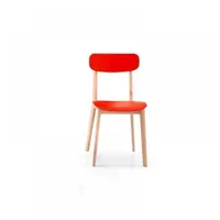 chaise design calligaris cream en plastique orange