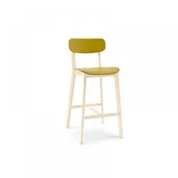 tabouret chaise de bar design calligaris cream en plastique