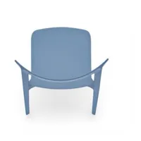 chaise design calligaris skin en plastique bleu