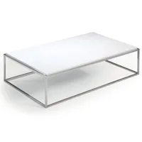 table basse rectangle mimi blanc mat