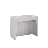 table console extensible cosmic blanc mat