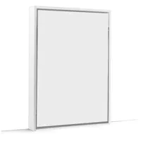 tonic armoire lit verticale compacte ultra plate couchage 140 * 200 cm finition blanc mat