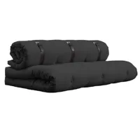 canape futon standard convertible buckle-up sofa couleur gris fonce