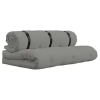 canape futon standard convertible buckle-up sofa couleur gris
