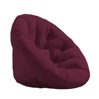 fauteuil futon standard convertible nido chair couleur bordeaux
