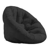 fauteuil futon standard convertible nido chair couleur gris foncé