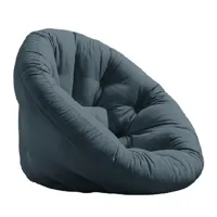 fauteuil futon standard convertible nido chair couleur bleu pétrole