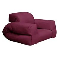 fauteuil futon standard convertible hippo chair couleur bordeaux
