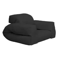 fauteuil futon standard convertible hippo chair couleur gris foncé