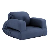 fauteuil futon standard convertible hippo chair couleur bleu marine