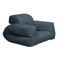 fauteuil futon standard convertible hippo chair couleur bleu pétrole