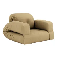 fauteuil futon standard convertible hippo chair couleur beige blé