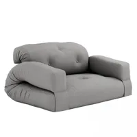 canapé futon standard convertible hippo sofa couleur gris
