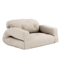 canapé futon standard convertible hippo sofa couleur beige