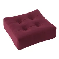 pouf futon standard more pouf coloris bordeaux