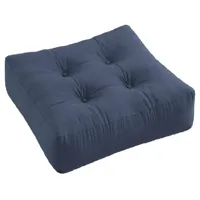 pouf futon standard more pouf coloris bleu marine