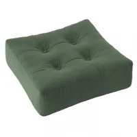 pouf futon standard more pouf coloris vert olive