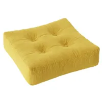 pouf futon velours more pouf coloris miel