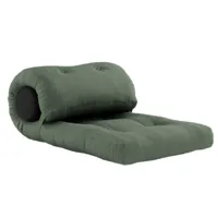 fauteuil futon convertible wrap couleur vert olive