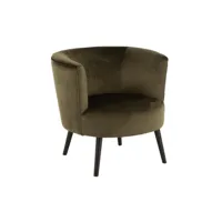 fauteuil dulzura textile / bois antique vert