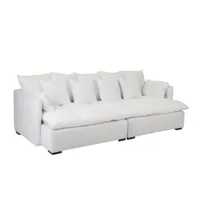 canapé design modulable lita 11 coussins blanc