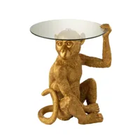 table d'appoint singe hewan  or