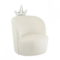 fauteuil enfant mirella  couronne blanc